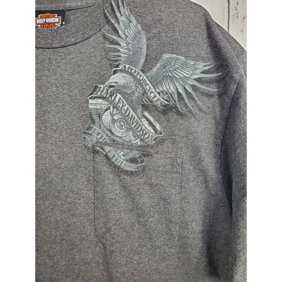 Harley Davidson Classic Grey Montana MISSOULA, MT USA Mens Size XL T-Shirt Tee - Picture 3 of 15